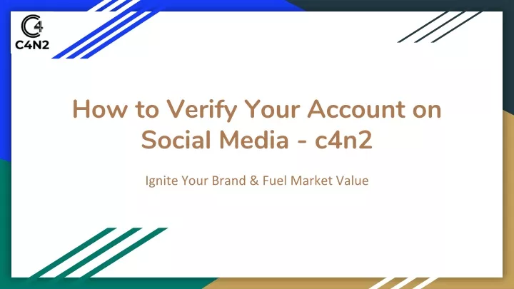how to verify your account on social media c4n2