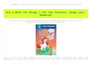 download pdf uni s wish for wings uni the unicorn