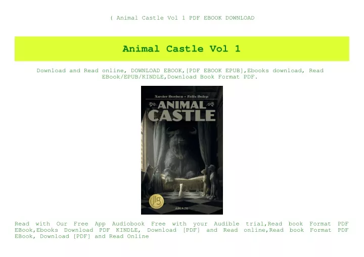 animal castle vol 1 pdf ebook download