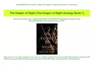 READ [EBOOK] The Keeper of Night (The Keeper of Night duology Book 1) Online Book