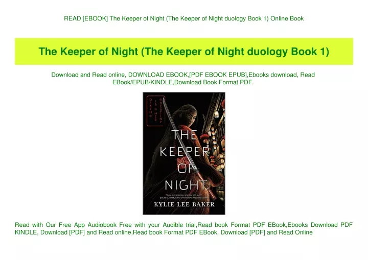 read ebook the keeper of night the keeper