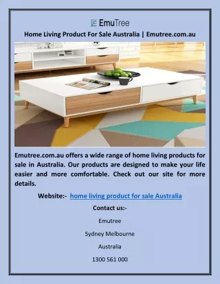 Home Living Product For Sale Australia | Emutree.com.au