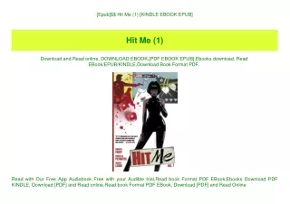 [Epub]$$ Hit Me (1) [KINDLE EBOOK EPUB]