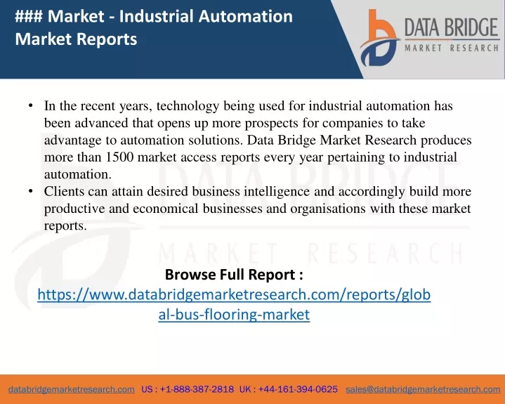 market industrial automation market reports