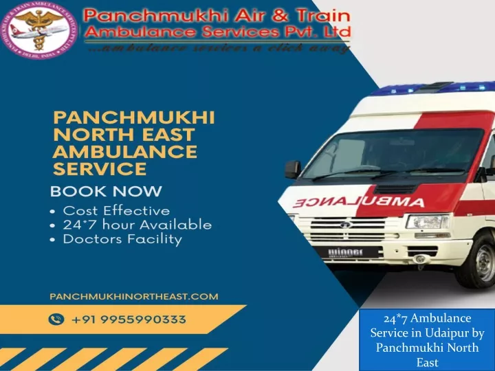 24 7 ambulance service in udaipur by panchmukhi