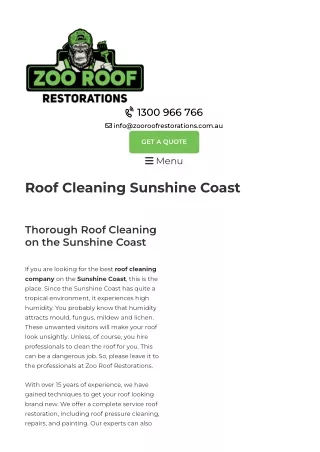 roof-cleaning-sunshine-coast