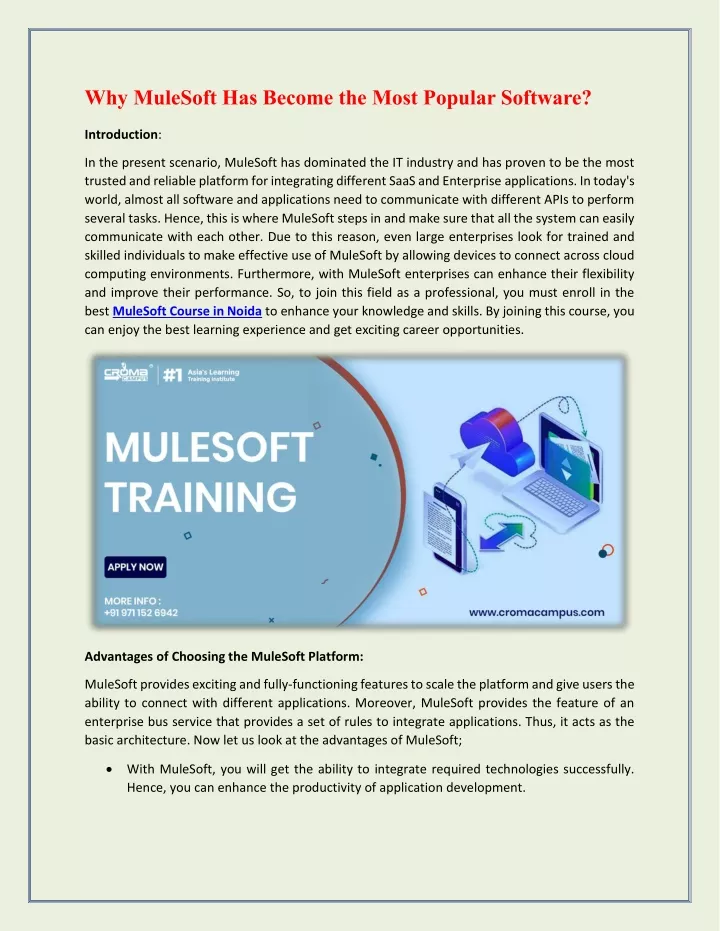 why mulesoft has become the most popular software