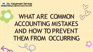 What Are Common Accounting Mistakes and How to Prevent them From  Occurring