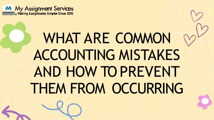 what are common accounting mistakes