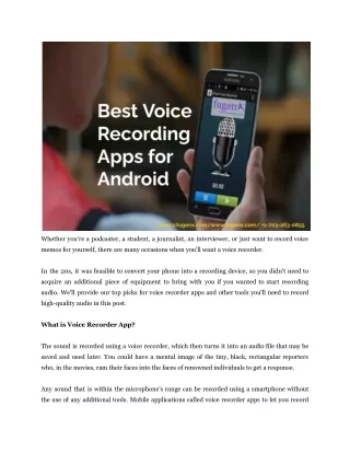 8 best voice recording apps for android in india