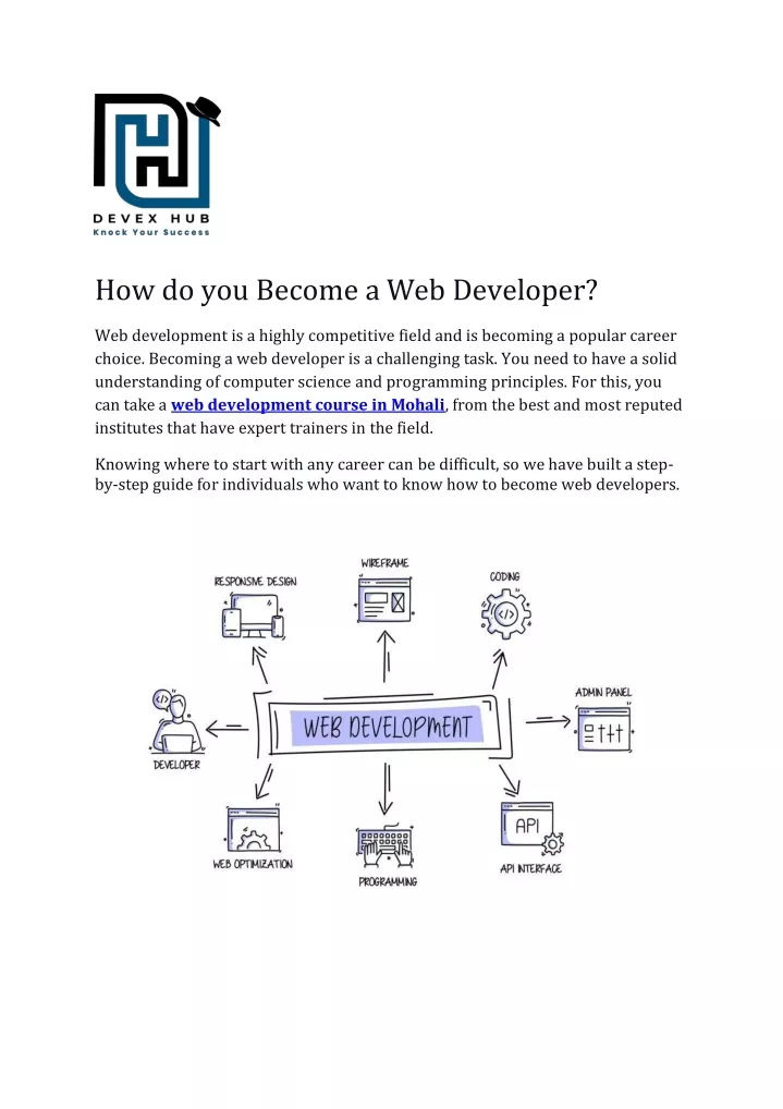 how do you become a web developer