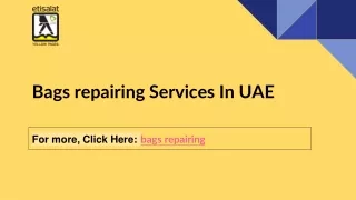 Bags repairing Services In UAE