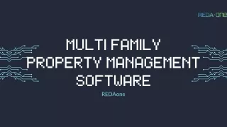 Multi Family Property Management Software - REDAone