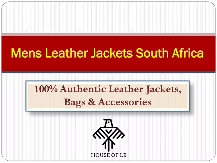 mens leather jackets south africa