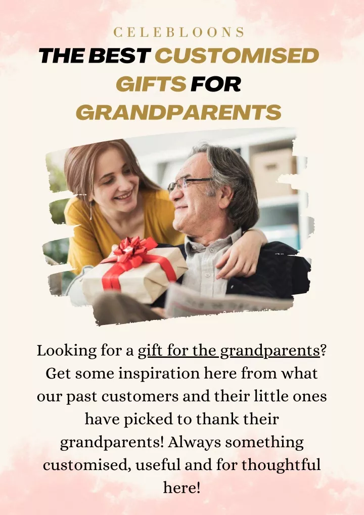 the best customised gifts for grandparents