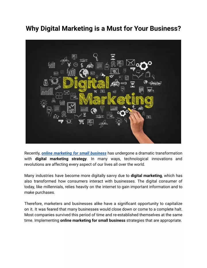 why digital marketing is a must for your business