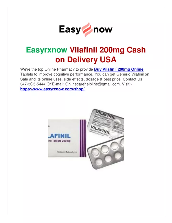easyrxnow vilafinil 200mg cash on delivery usa