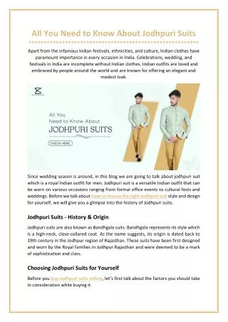 all you need to know about jodhpuri suits apart