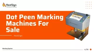 Dot Peen Marking Machines For Sale - HeatSign