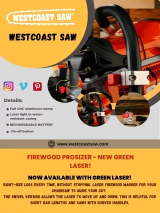 Firewood ProSizer - NEW GREEN LASER!