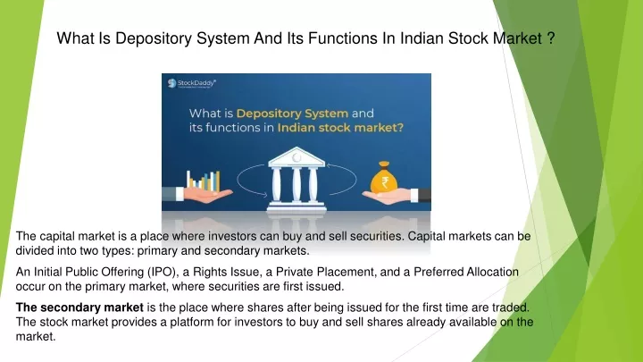 what is depository system and its functions