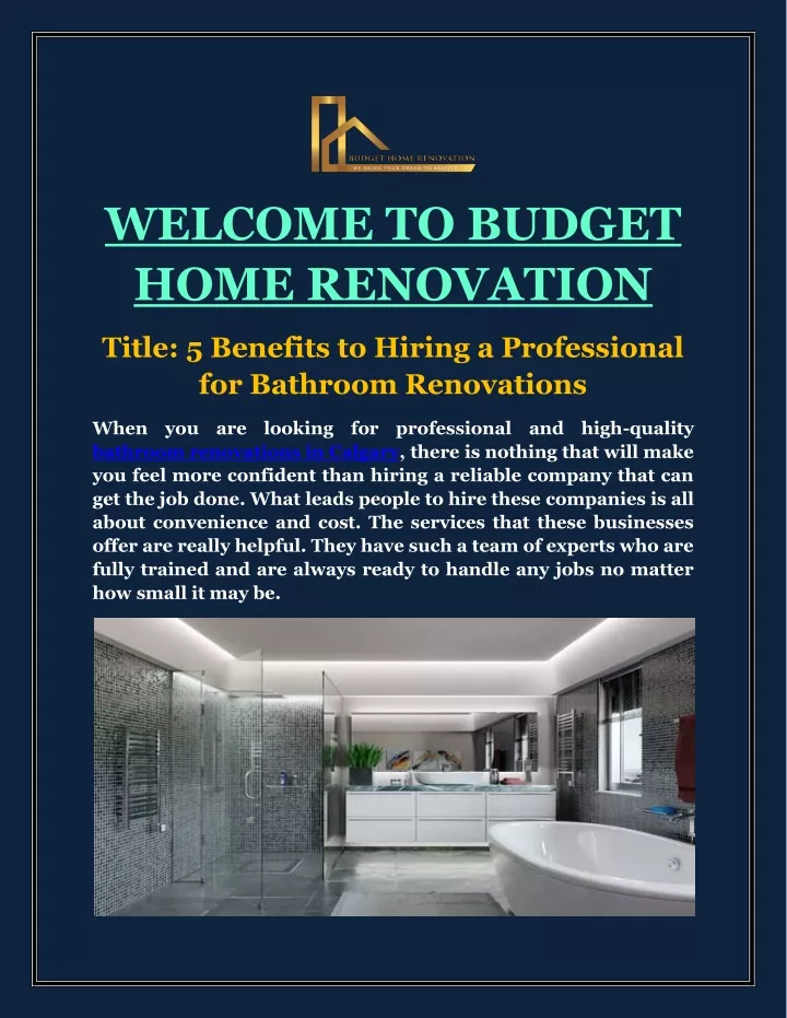 welcome to budget home renovation