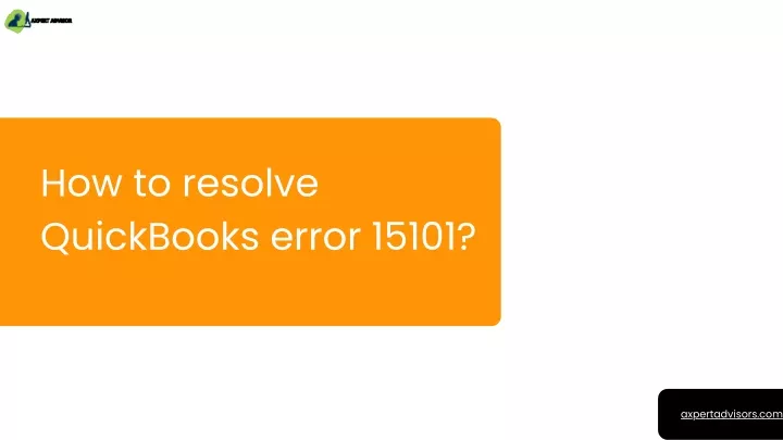 how to resolve quickbooks error 15101