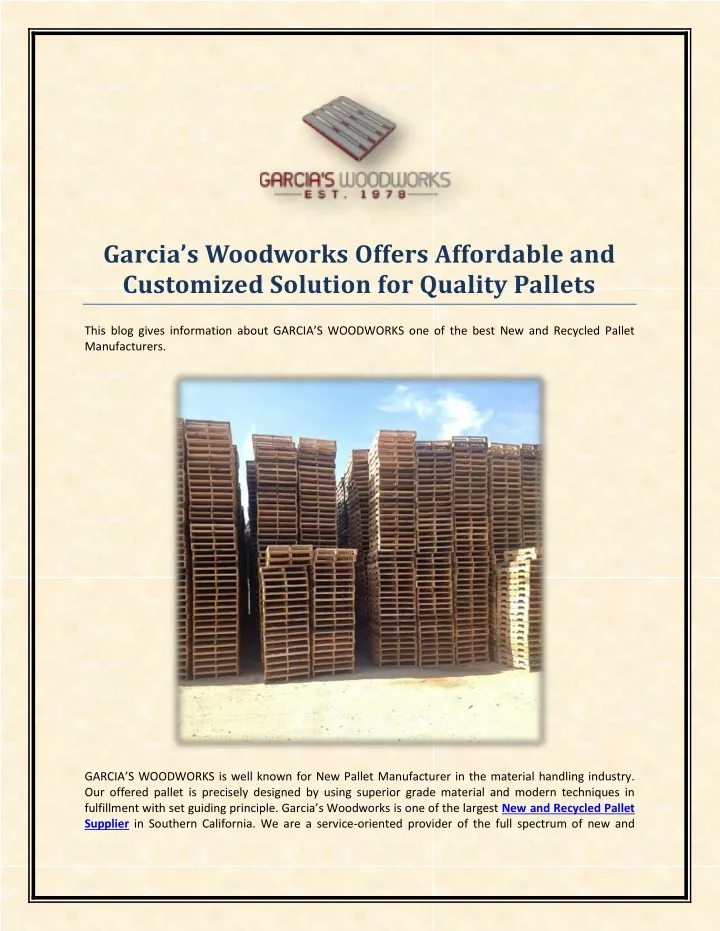 garcia s woodworks offers affordable