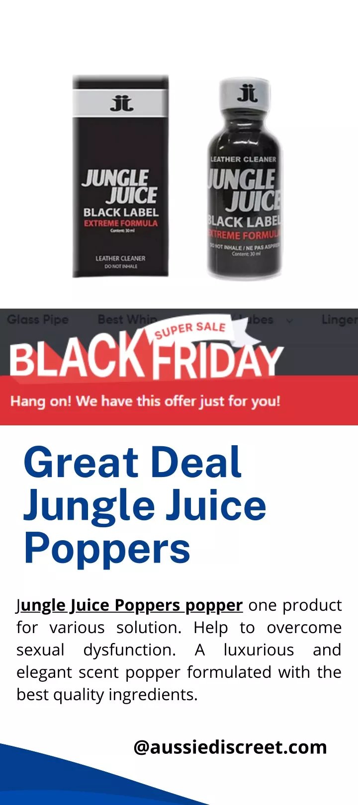 great deal jungle juice poppers