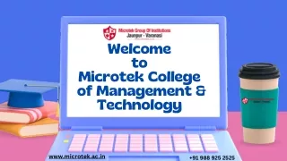 Best engineering College in Varanasi - Microtek Group of Institutions.