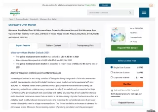 Microwave Oven Market  Growth, Trends, and Forecast, 2022-2031