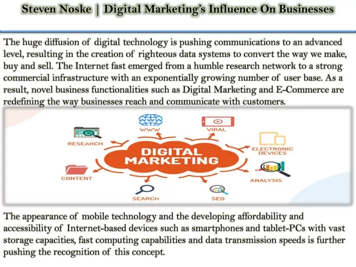 steven noske digital marketing s influence