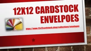 12x12 Cardstock Envelpoes