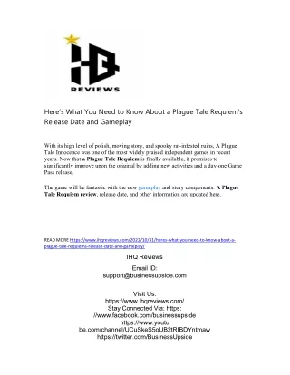here s what you need to know about a plague tale