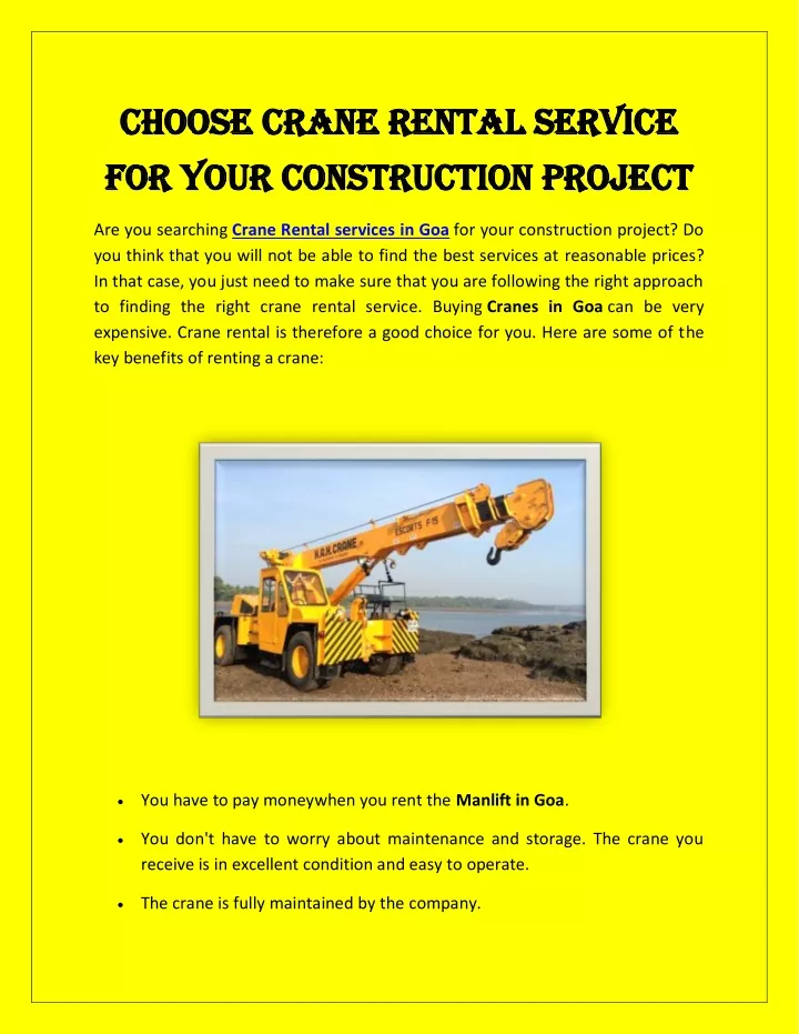 choose crane rental service choose crane rental