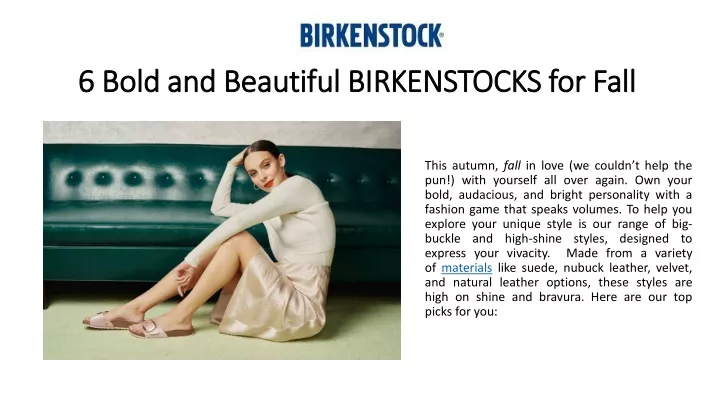 6 bold and beautiful birkenstocks for fall