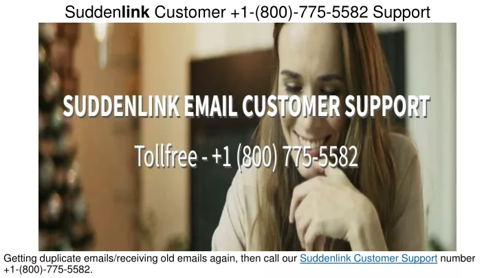 sudden link customer 1 800 775 5582 support