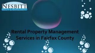 Rental Property Management Services in Fairfax County