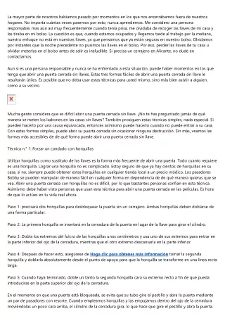 De qué forma abrir un cierre sin llave