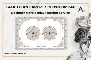 Designer Marble Inlay Flooring Service - Call Now 9928909666