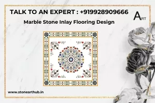 Marble Stone Inlay Flooring Design - Call Now 9928909666