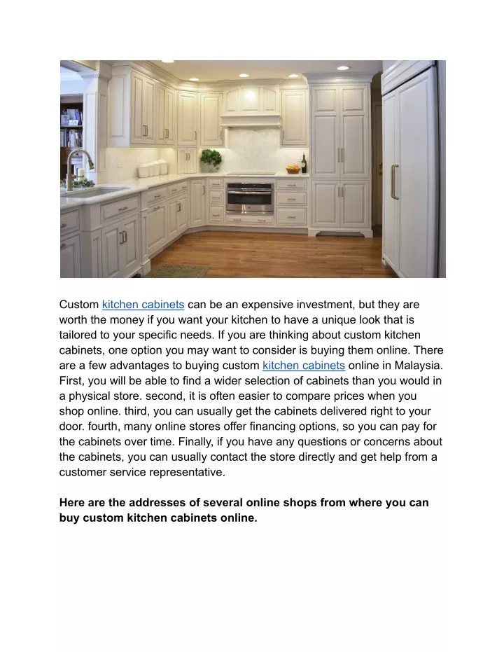 custom kitchen cabinets can be an expensive