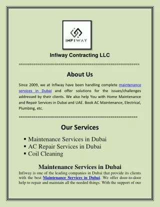 Ac Repair Services in Dubai