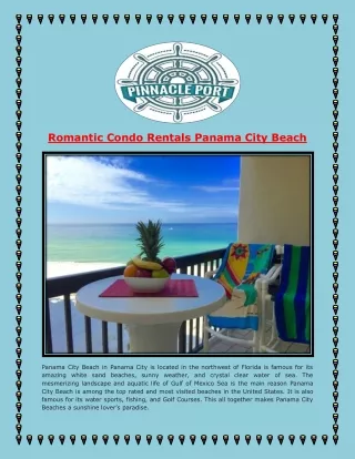 Romantic Condo Rentals Panama City Beach