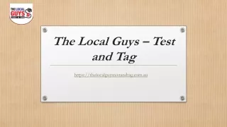 Test and Tag Brisbane | The Local Guys Test and Tag