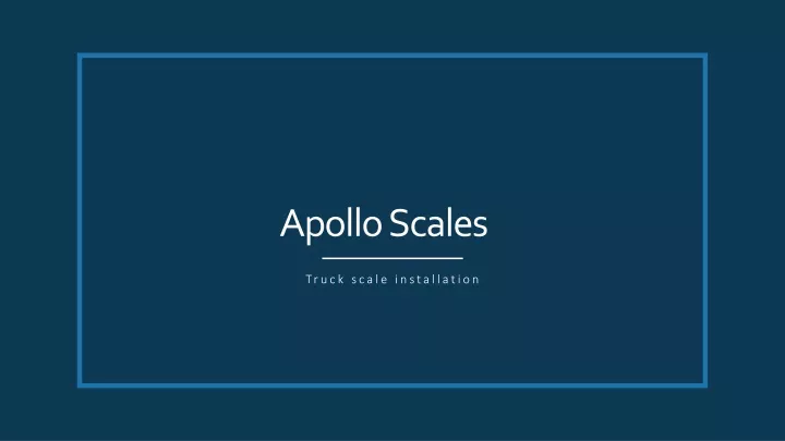 apollo scales