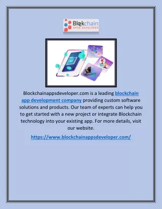 blockchainappsdeveloper com is a leading
