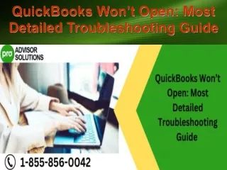 quickbooks won t open most detailed troubleshooting guide
