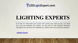 lighting experts