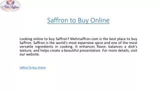 Saffron to Buy Online  Mehrsaffron.com